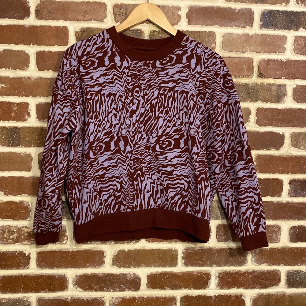 Madewell maroon and purple sweatshirt size xs